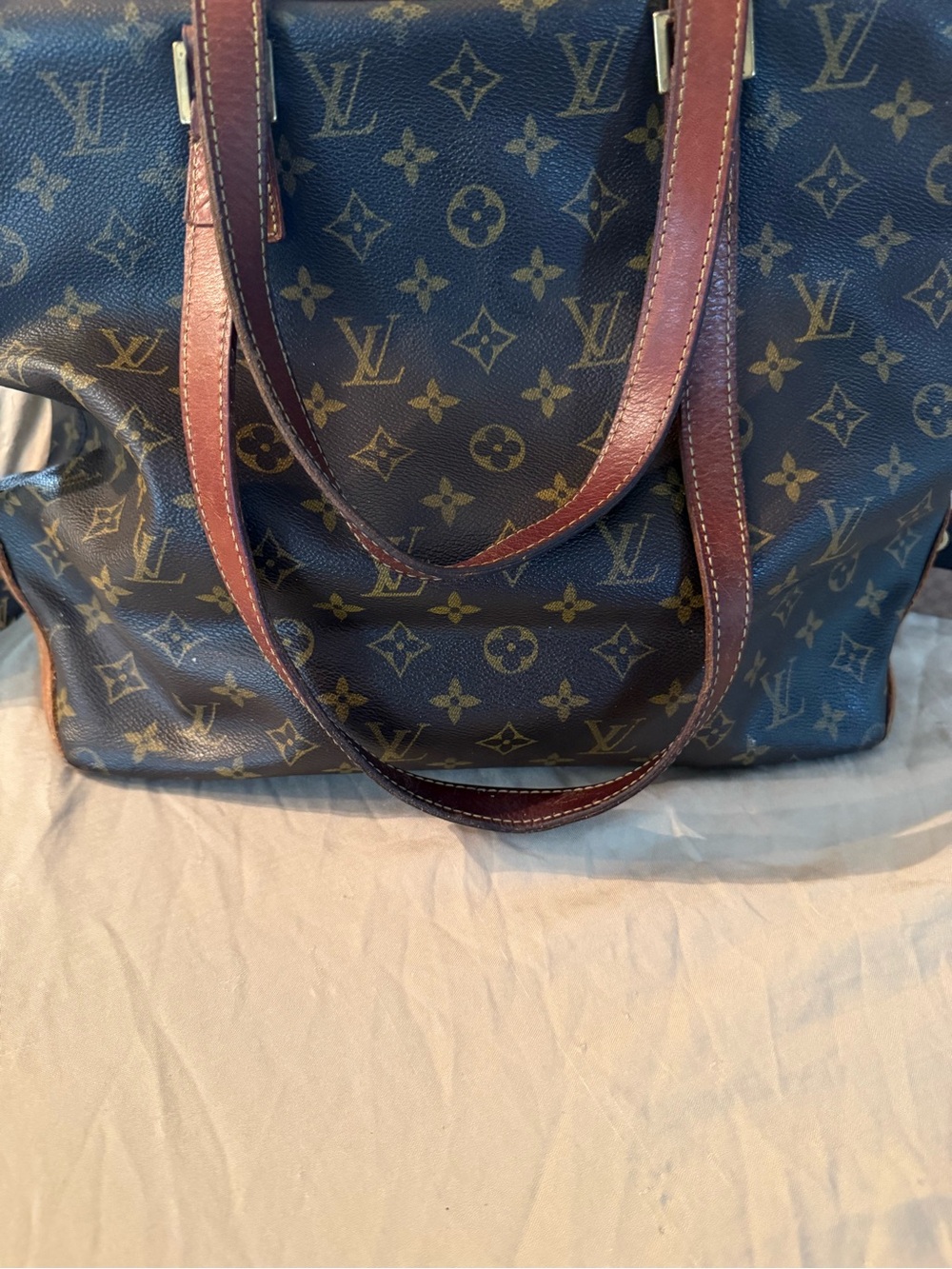 Louis Vuitton Monogram Canvas Tote in Brown and Tan